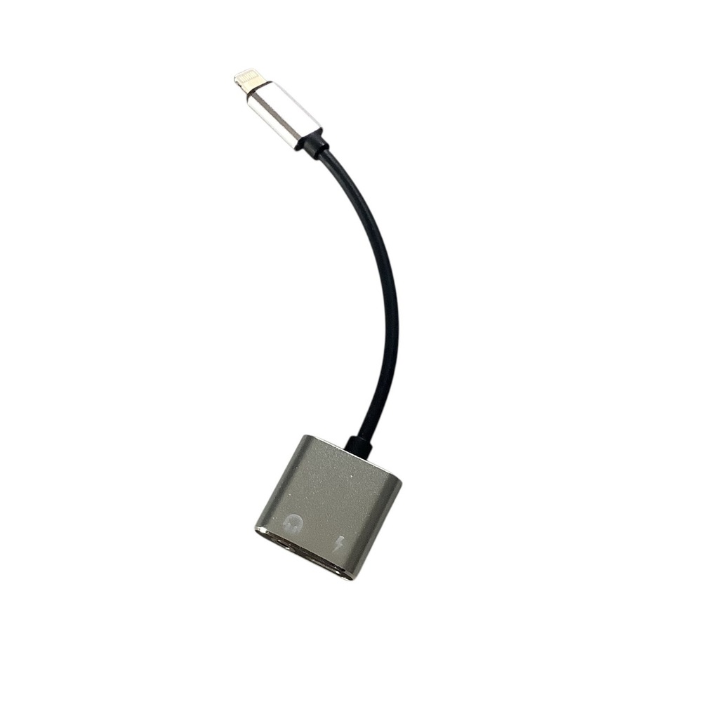 Iphone Dual Lightning Headphone Splitter 2in1 Audio‎ Charge Adapter Dongle Jack
